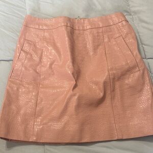 Altar'd State Pink Textured Mini Skirt